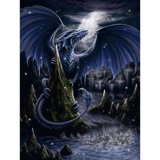 Ravensburger  Puzzle Ravensburger Der Schwarzblaue Drache 1500 Teile 