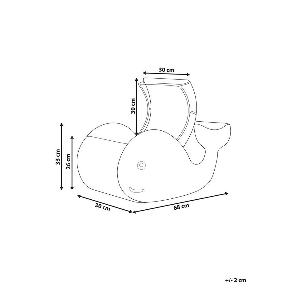 Beliani Korb en Fibre de jacinthe d'eau Boho ORANIA  