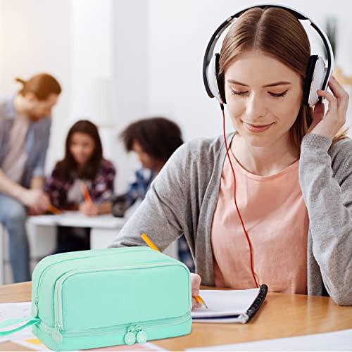 Only-bags.store Trousse à crayons avec grande capacité Trousse à crayons à 3 compartiments Trousse à crayons portable pour l'école pour l'étudiant  