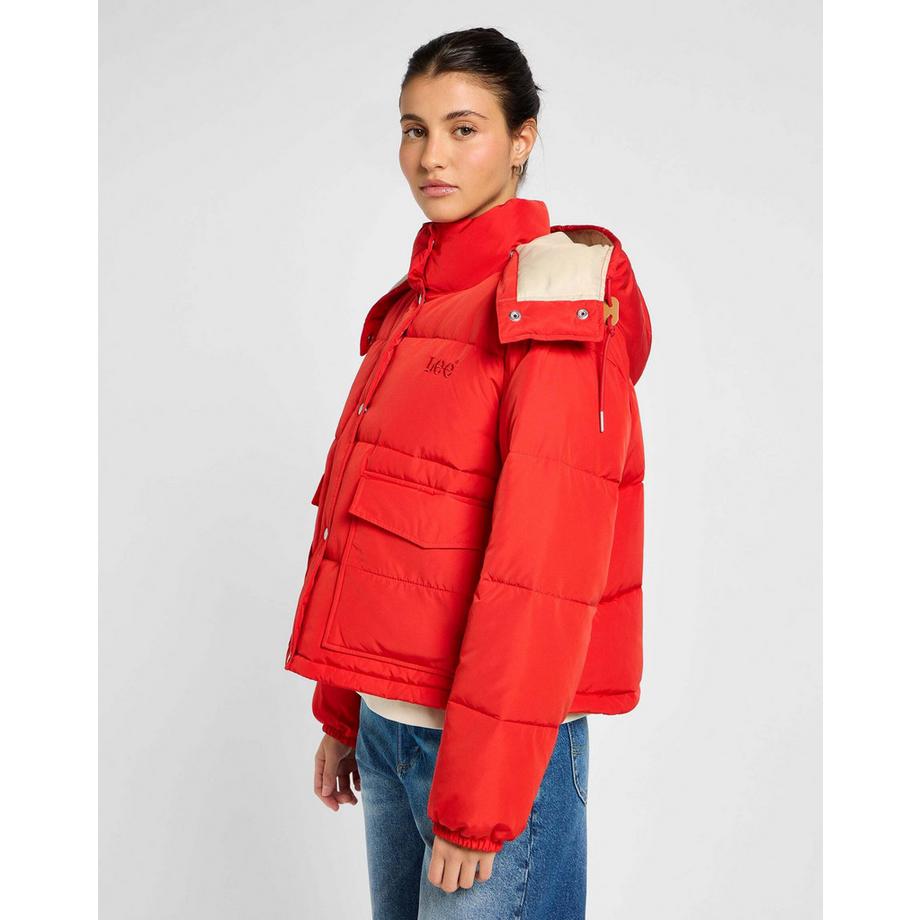 Lee Veste matelassée courte à capuche  