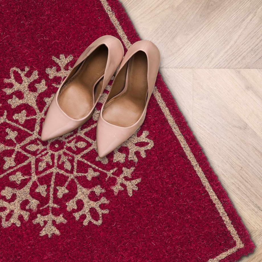 B2X Kokosfußmatte „Schneeflocke“  