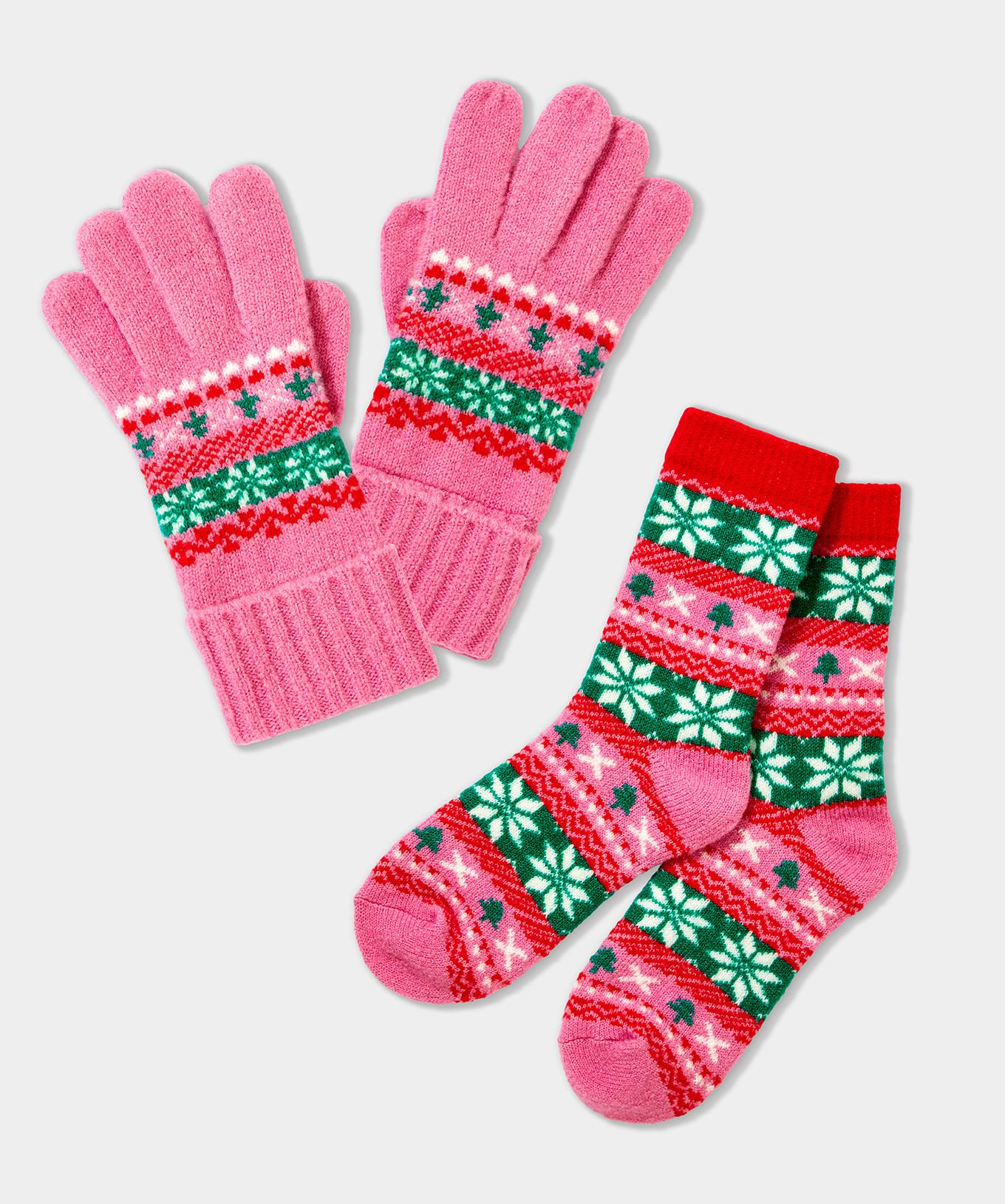 Joe Browns  Fair Isle Socken und Handschuhe Geschenkbox 