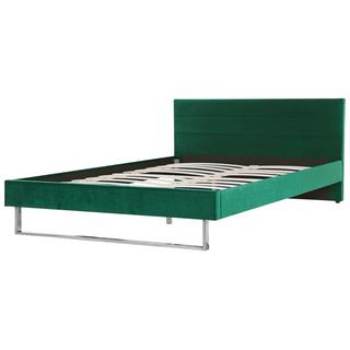 Beliani Bett mit Lattenrost aus Samtstoff Modern BELLOU  