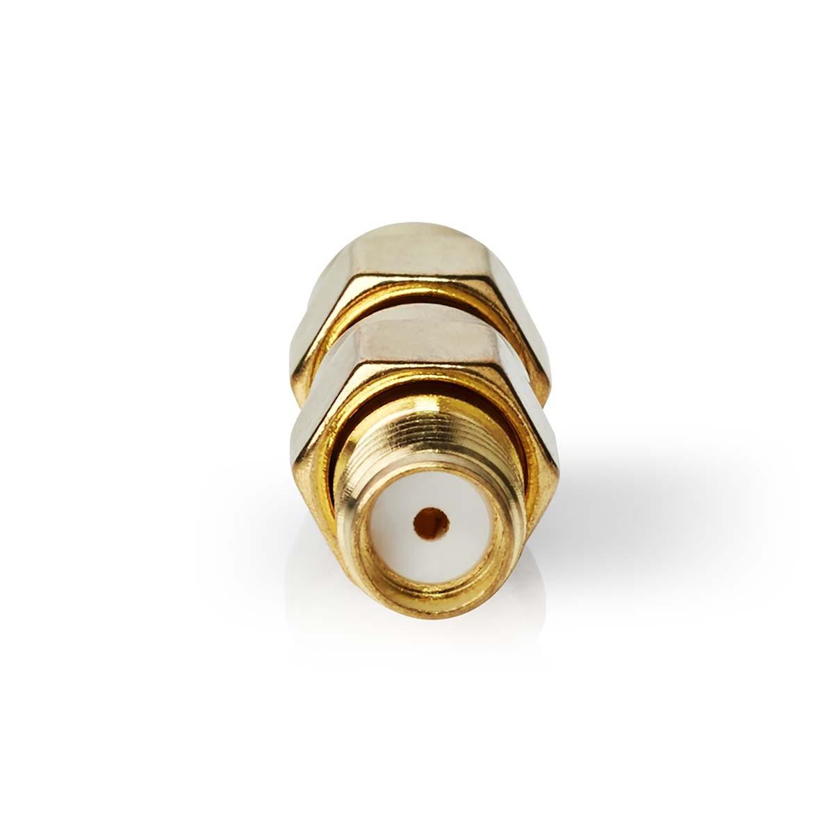 Nedis  Adaptateur SMA | SMA Male Reverse Polarity | SMA Female | Gold Plated | 50 Ohm | Straight | Copper | Gold | 2 pcs. | Boîte 