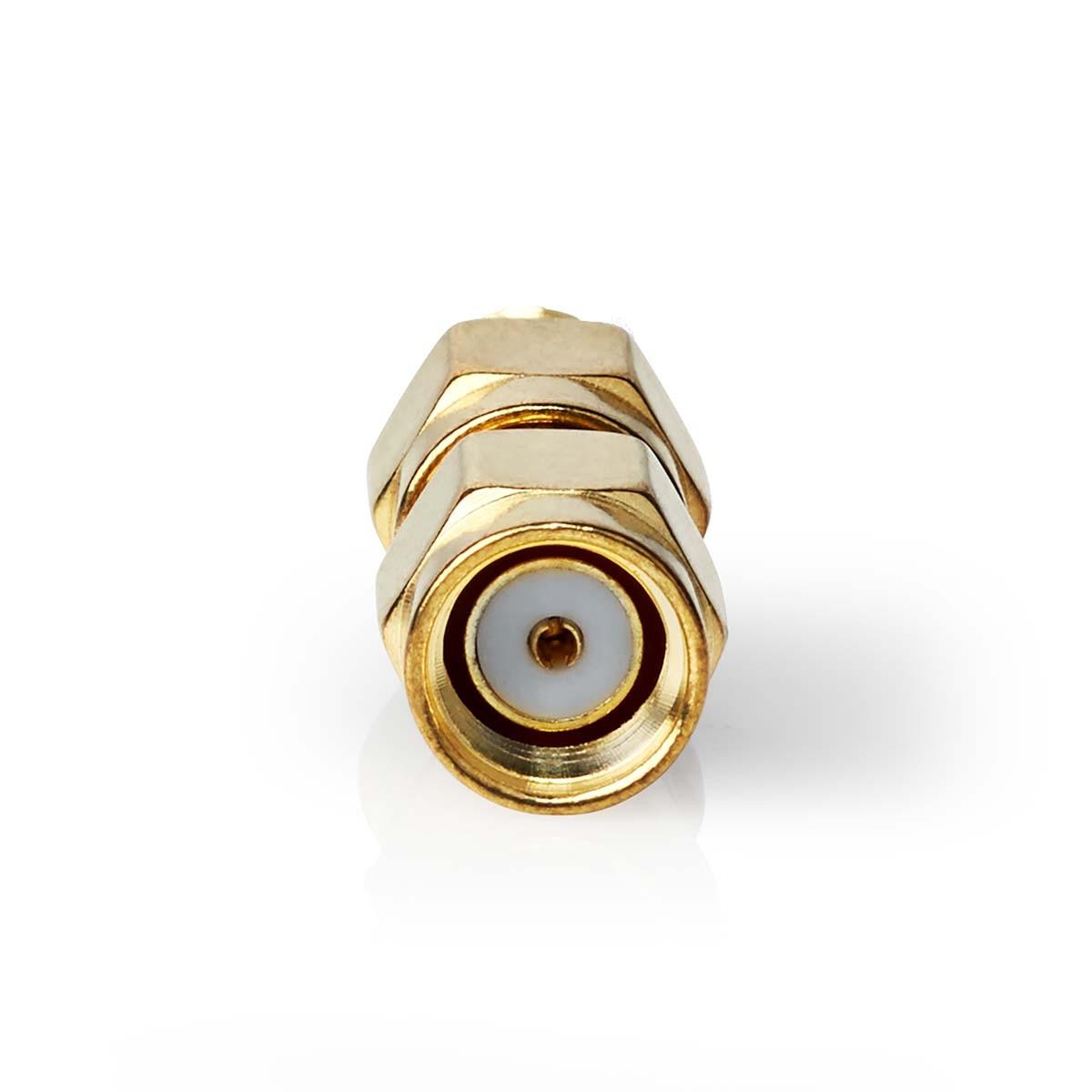Nedis  Adaptateur SMA | SMA Male Reverse Polarity | SMA Female | Gold Plated | 50 Ohm | Straight | Copper | Gold | 2 pcs. | Boîte 