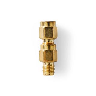 Nedis  Adaptateur SMA | SMA Male Reverse Polarity | SMA Female | Gold Plated | 50 Ohm | Straight | Copper | Gold | 2 pcs. | Boîte 