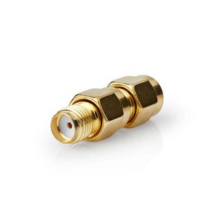 Nedis  Adaptateur SMA | SMA Male Reverse Polarity | SMA Female | Gold Plated | 50 Ohm | Straight | Copper | Gold | 2 pcs. | Boîte 