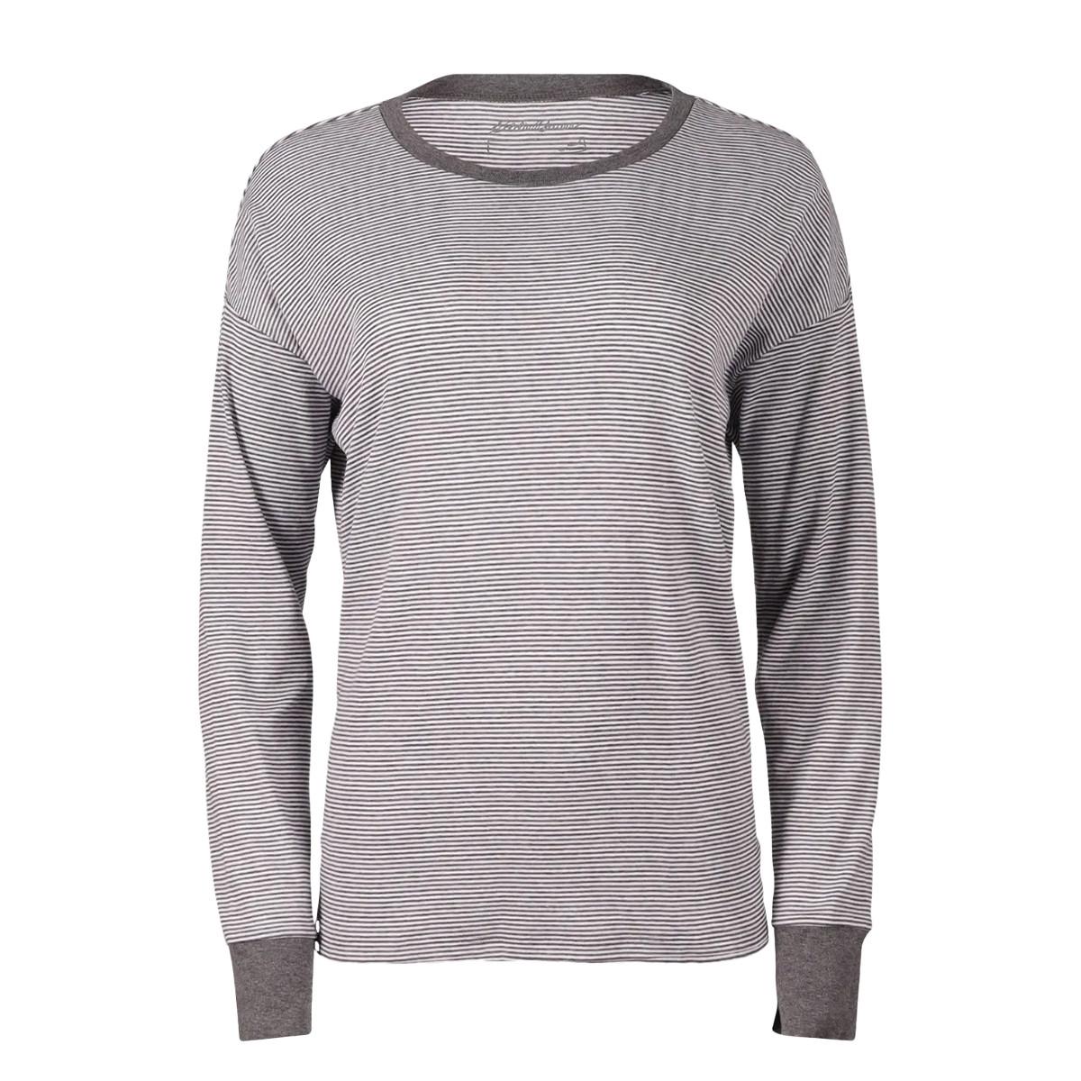 Image of Favorite Novelty Tshirt Langärmlig Damen Grau XL