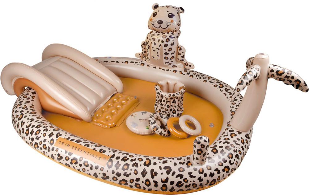 Swim Essentials  Kinderpool 210cm Beige Leopard Adventure 