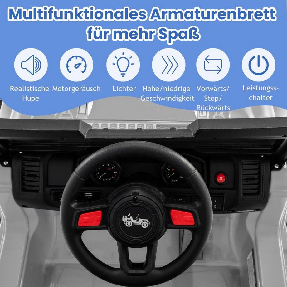 Northix  Elektroauto für Kinder mit Fernbedienung 