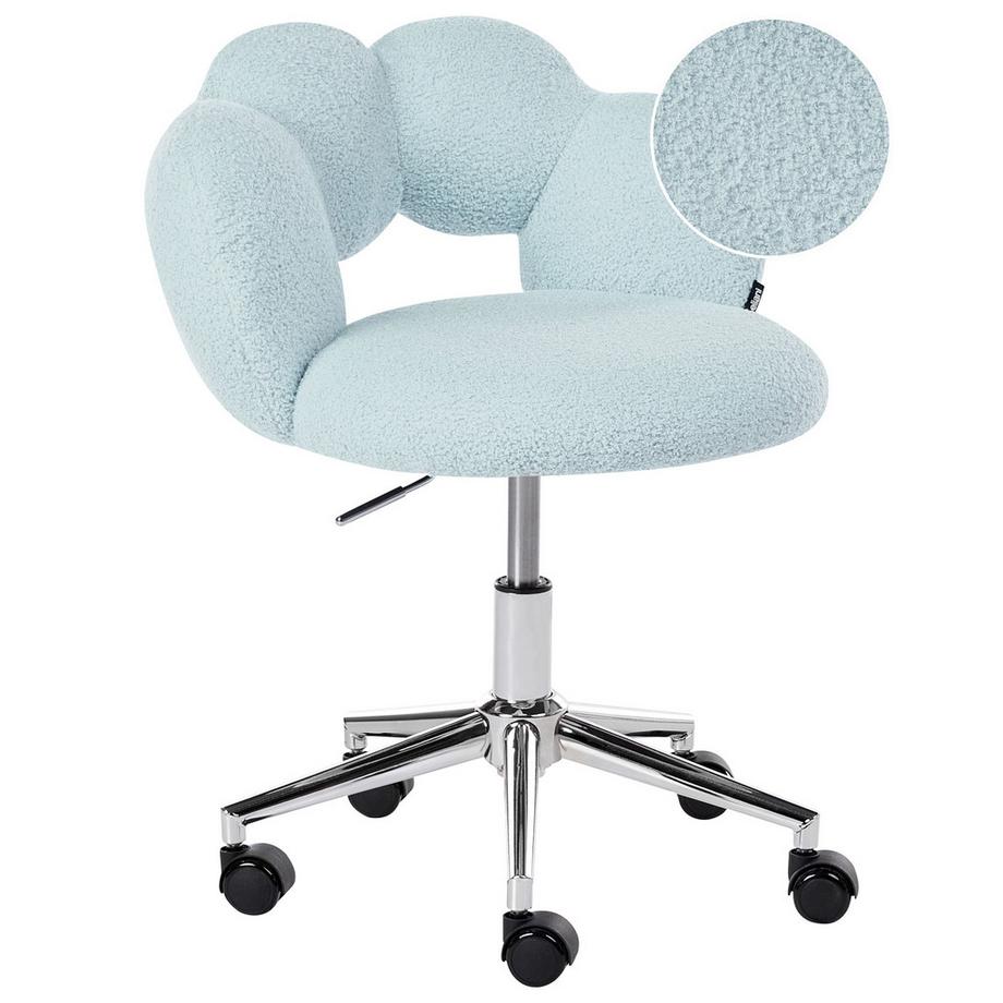 Chaise de bureau en Bouclé Glamour WHIZZY