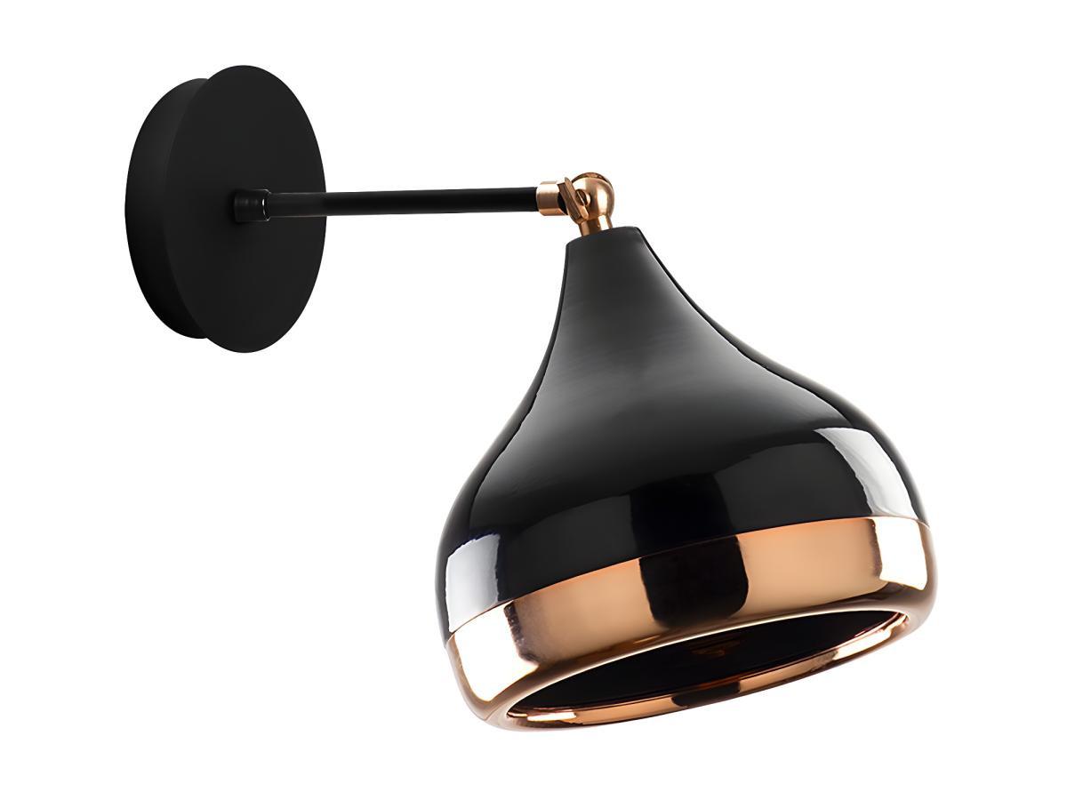 Image of Wandleuchte Verstellbar Metall 17 Kupferfarben Yildo Unisex Schwarz ONE SIZE