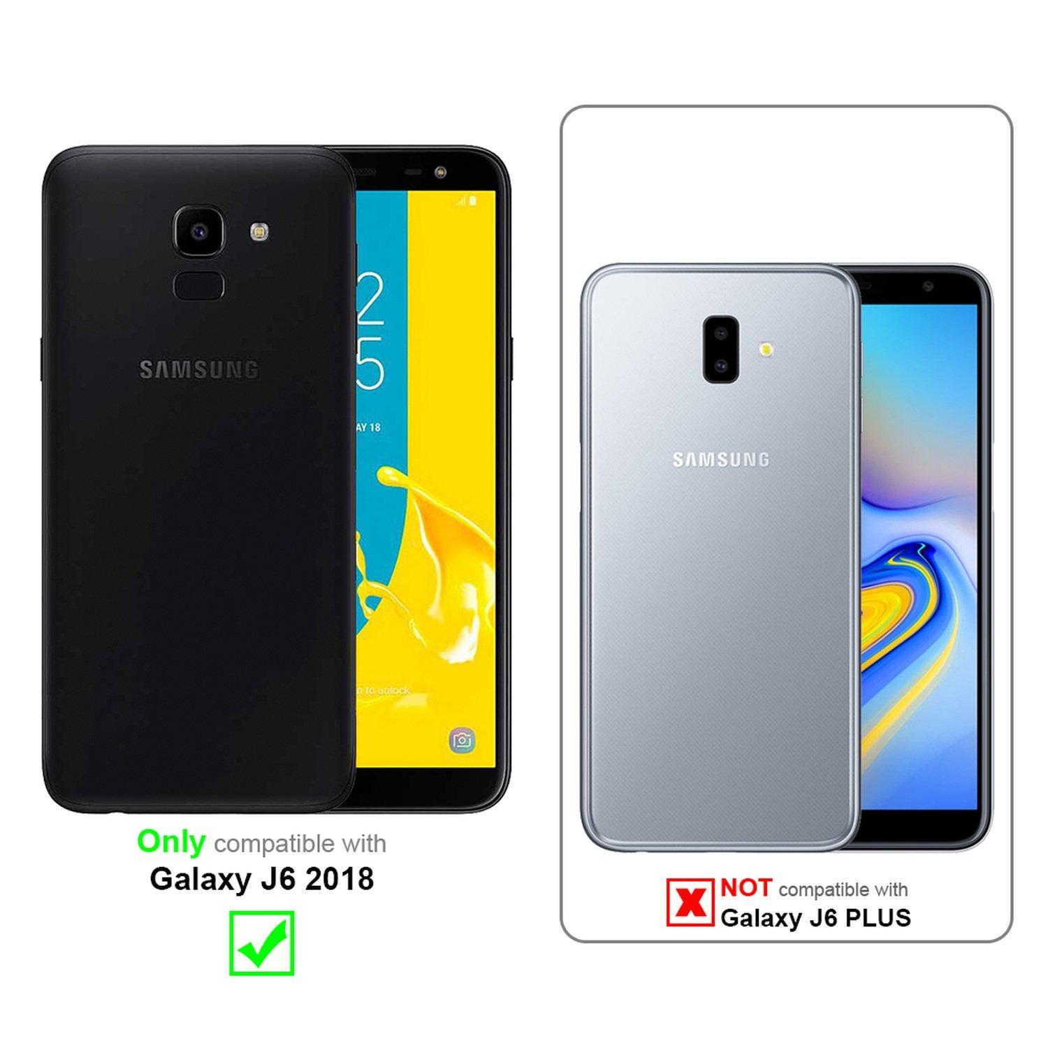 Cadorabo  Hülle für Samsung Galaxy J6 2018 Standfunktion, Kartenfach 