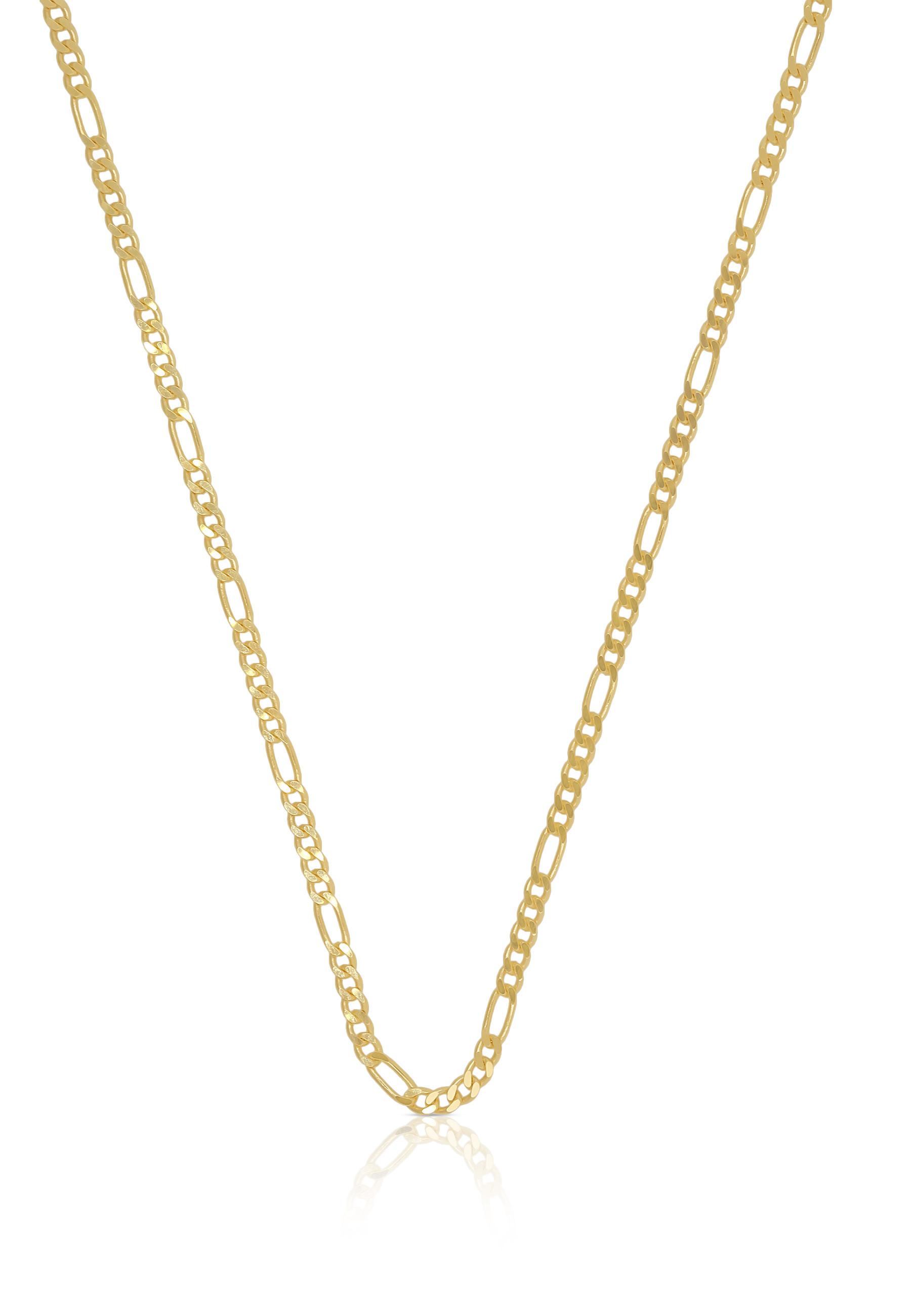 MUAU Schmuck  Collier Figaro Gelbgold 750, 1.8mm, 50cm 