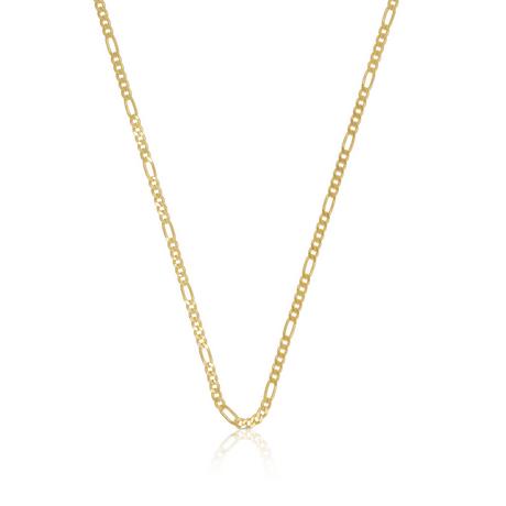 MUAU Schmuck  Collier Figaro Gelbgold 750, 1.8mm, 50cm 