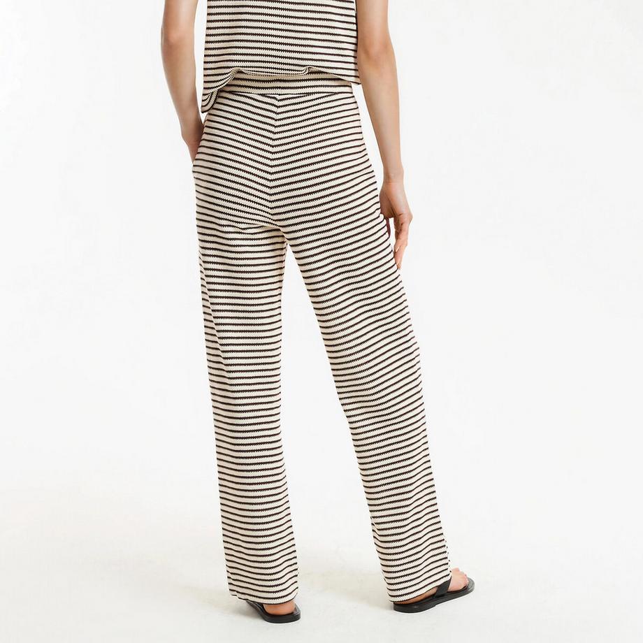 La Redoute Collections Pantaloni ampi maglia a righe  