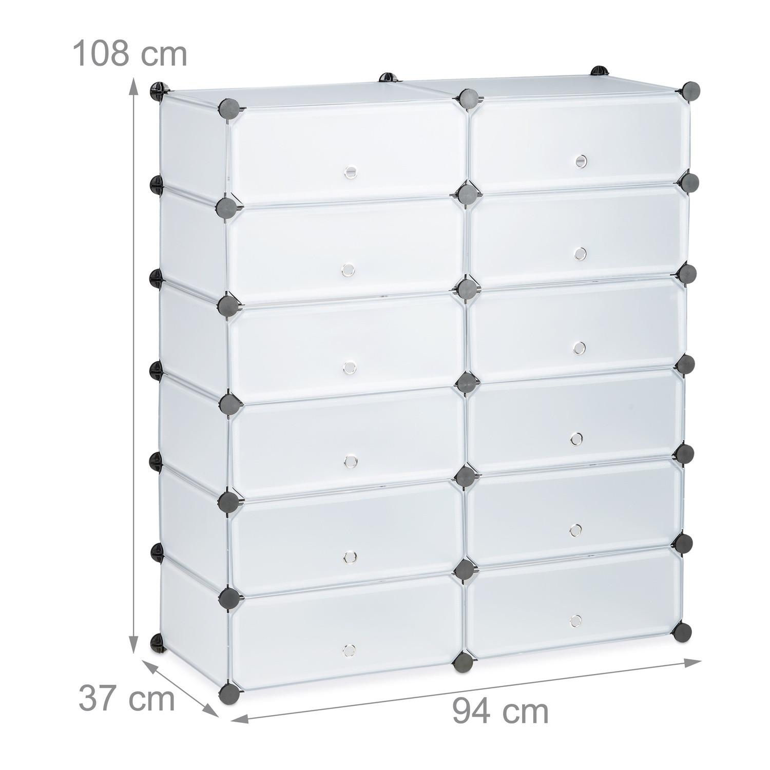 Northix Schuhschrank mit 12 Fächern  