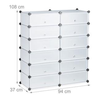 Northix Schuhschrank mit 12 Fächern  