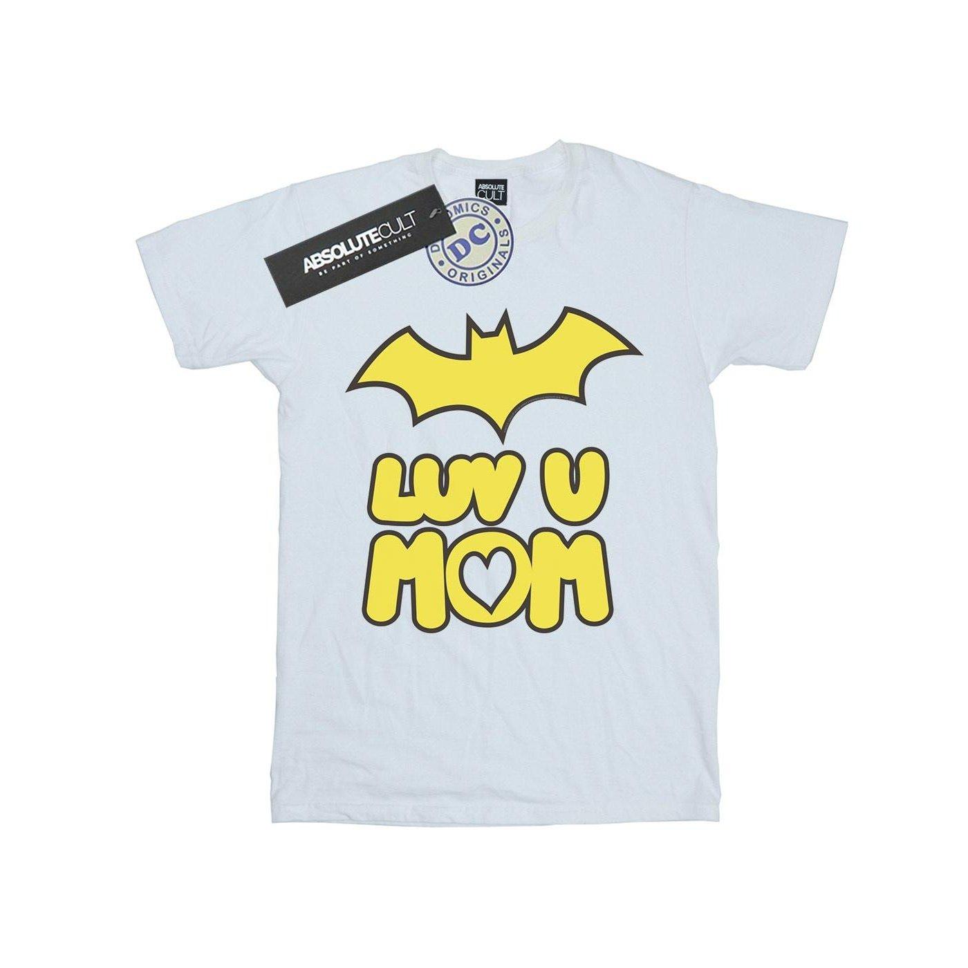 Image of Batgirl Luv You Mom Tshirt Mädchen Weiss 116