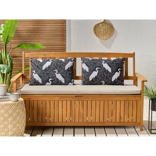 Beliani Lot de 2 coussins en Polyester Moderne PIANAZZO  