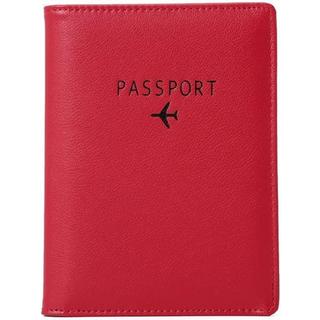 eStore  Porte-passeport en cuir PU, Rouge 