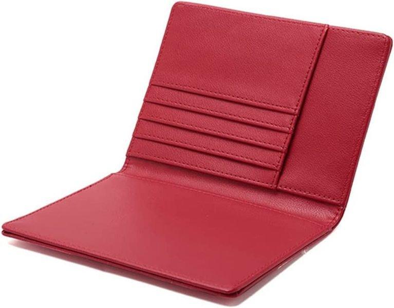 eStore  Porte-passeport en cuir PU, Rouge 