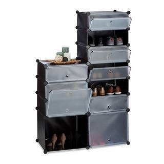 Northix Schuhregal aus Kunststoff mit 12 Fächern  