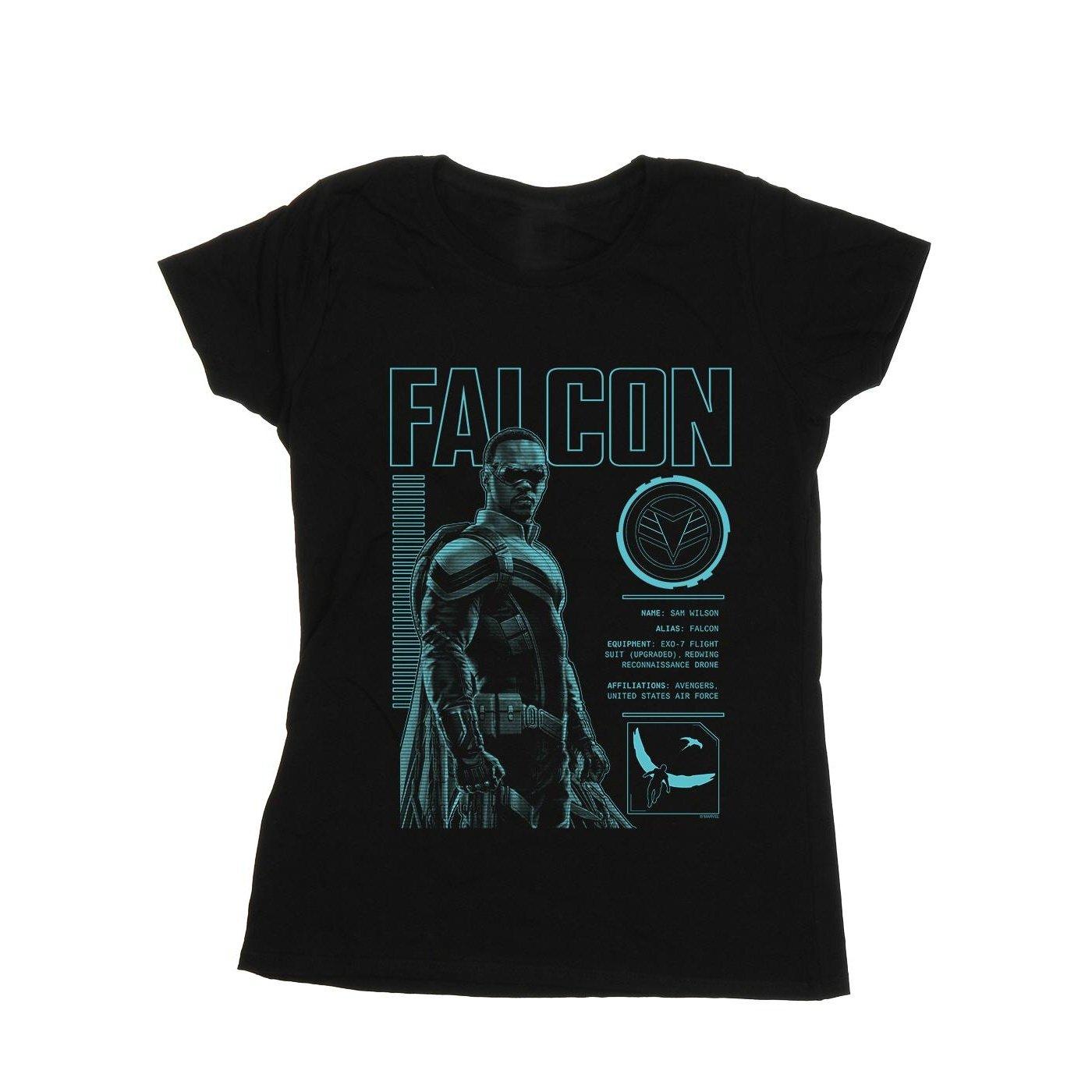 Image of The Falcon And The Winter Soldier Falcon Bio Tshirt Damen Schwarz XL