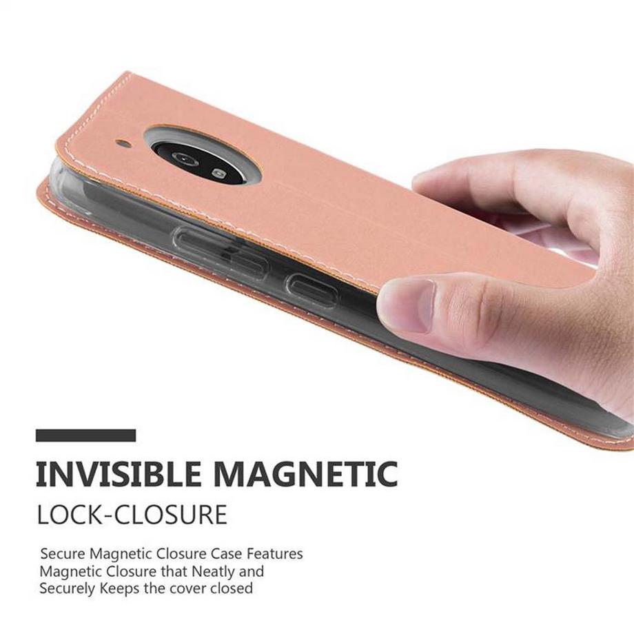Cadorabo  Hülle für Motorola MOTO G5 Magnetverschluss, Kartenfach 