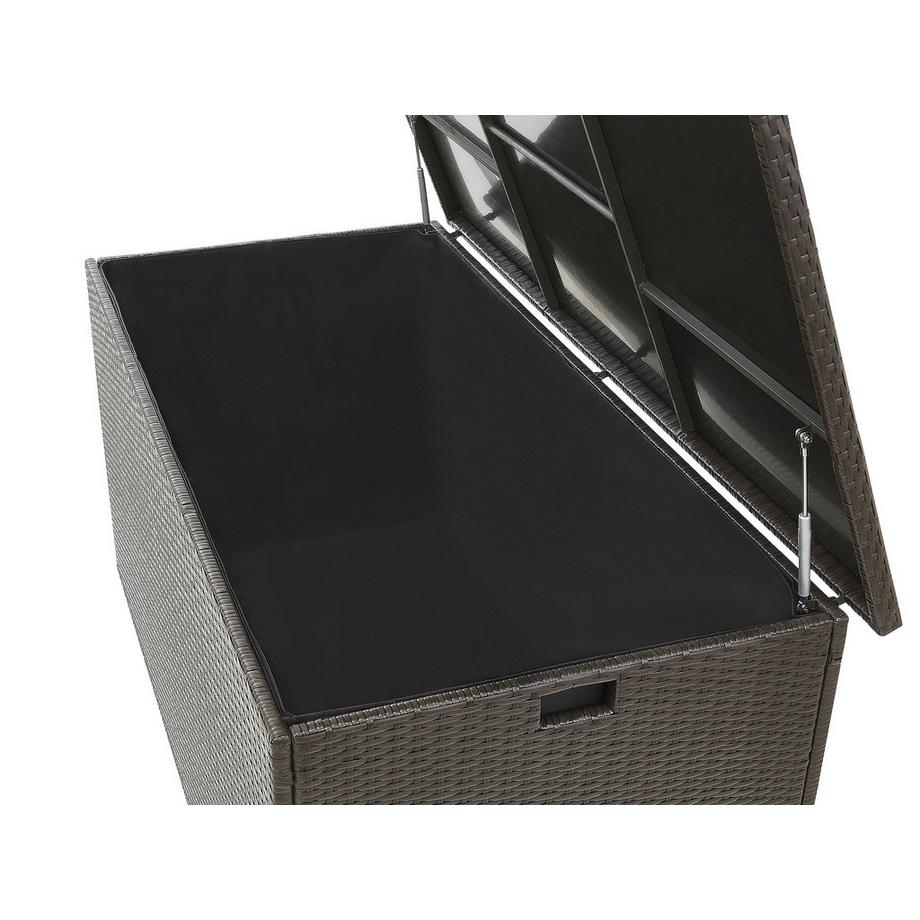 Beliani Aufbewahrungsbox aus PE Rattan Boho MODENA  