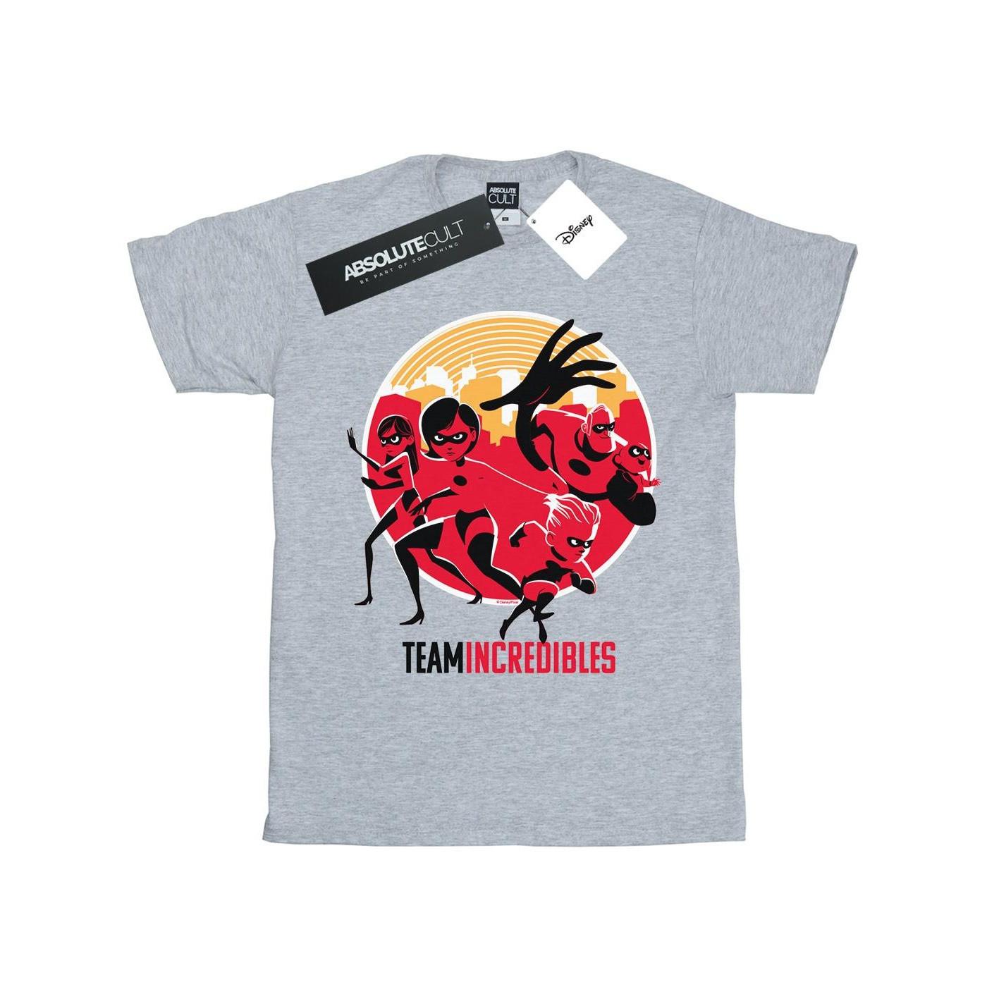 Image of Incredibles 2 Team Incredibles Tshirt Damen Grau 4XL