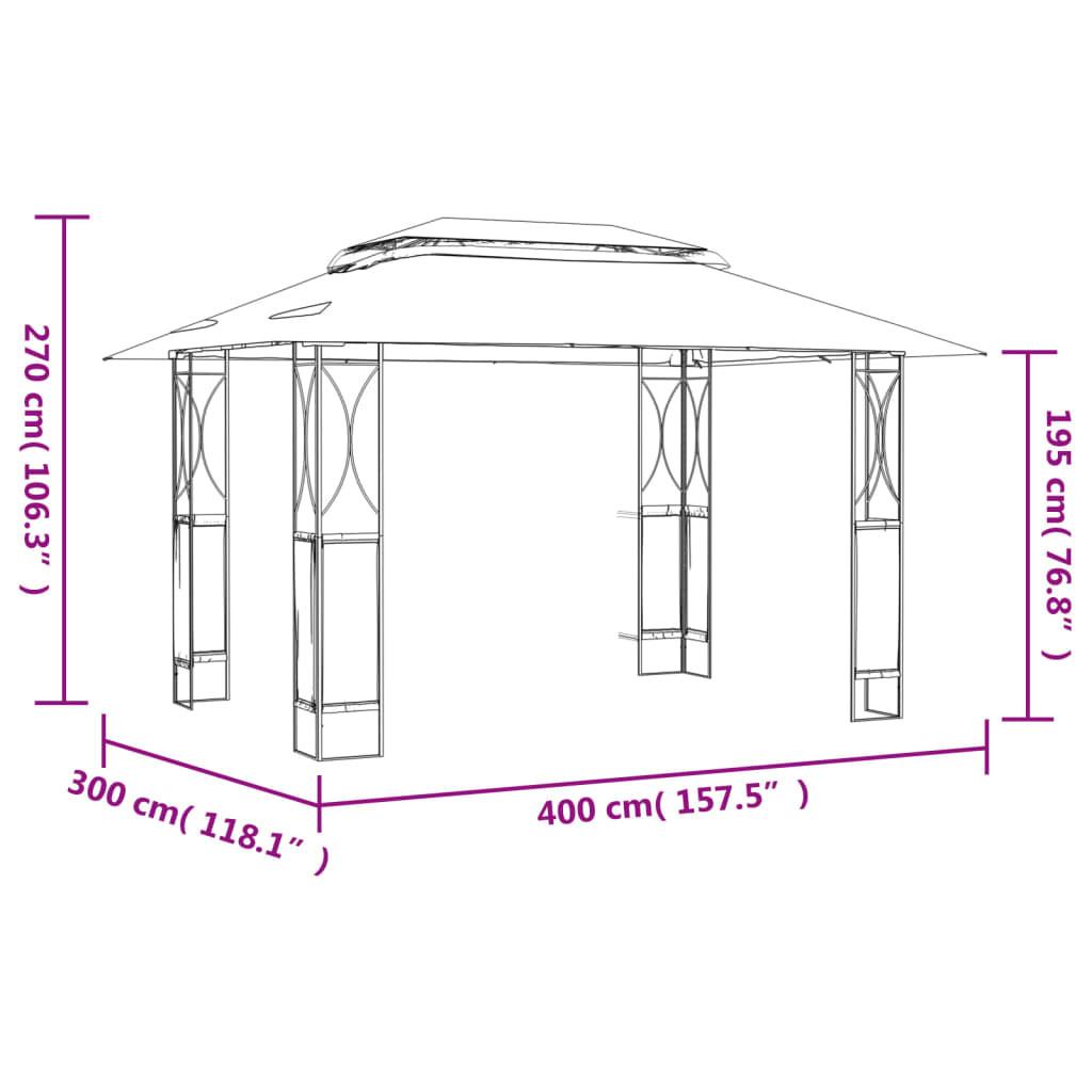 VidaXL Pavillon stahl  