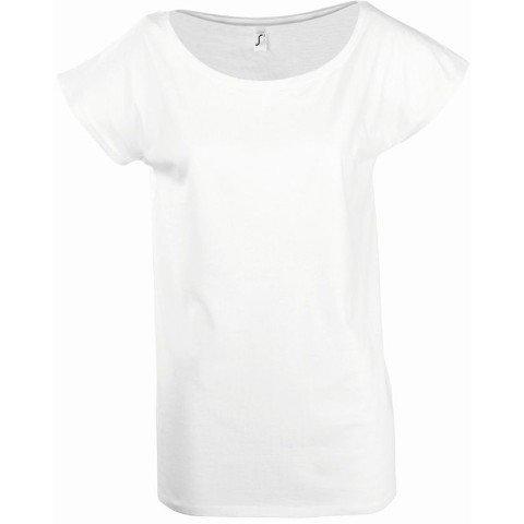 Image of Marylin Tshirt, Kurzarm, Tiefer Rundhalsausschnitt Damen Weiss M