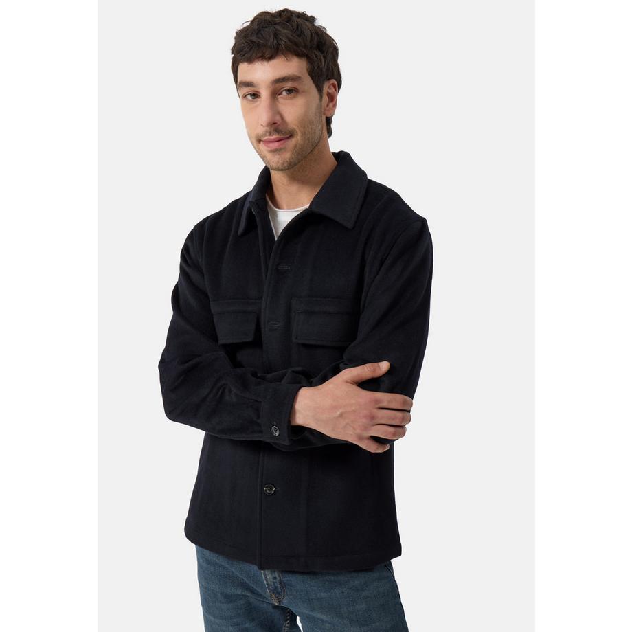 Chemise en laine et cachemire