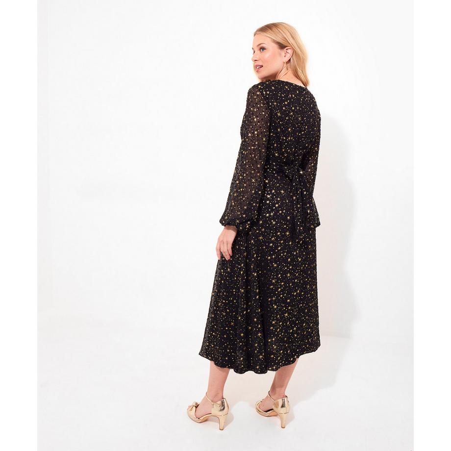 Joe Browns Abito Midi Incrociato Festivo Stampa Stelle  