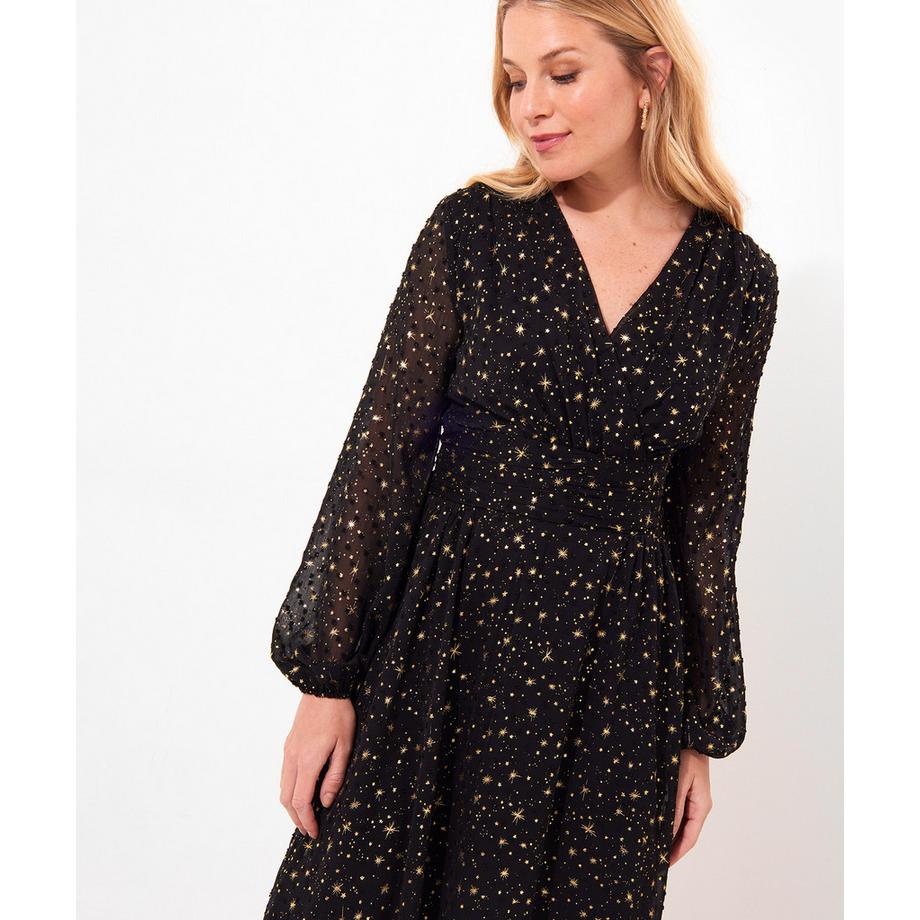 Joe Browns Abito Midi Incrociato Festivo Stampa Stelle  