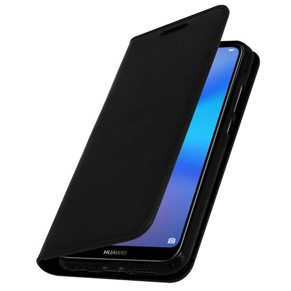 Image of Cover Echtleder Huawei P20 Lite Schwarz