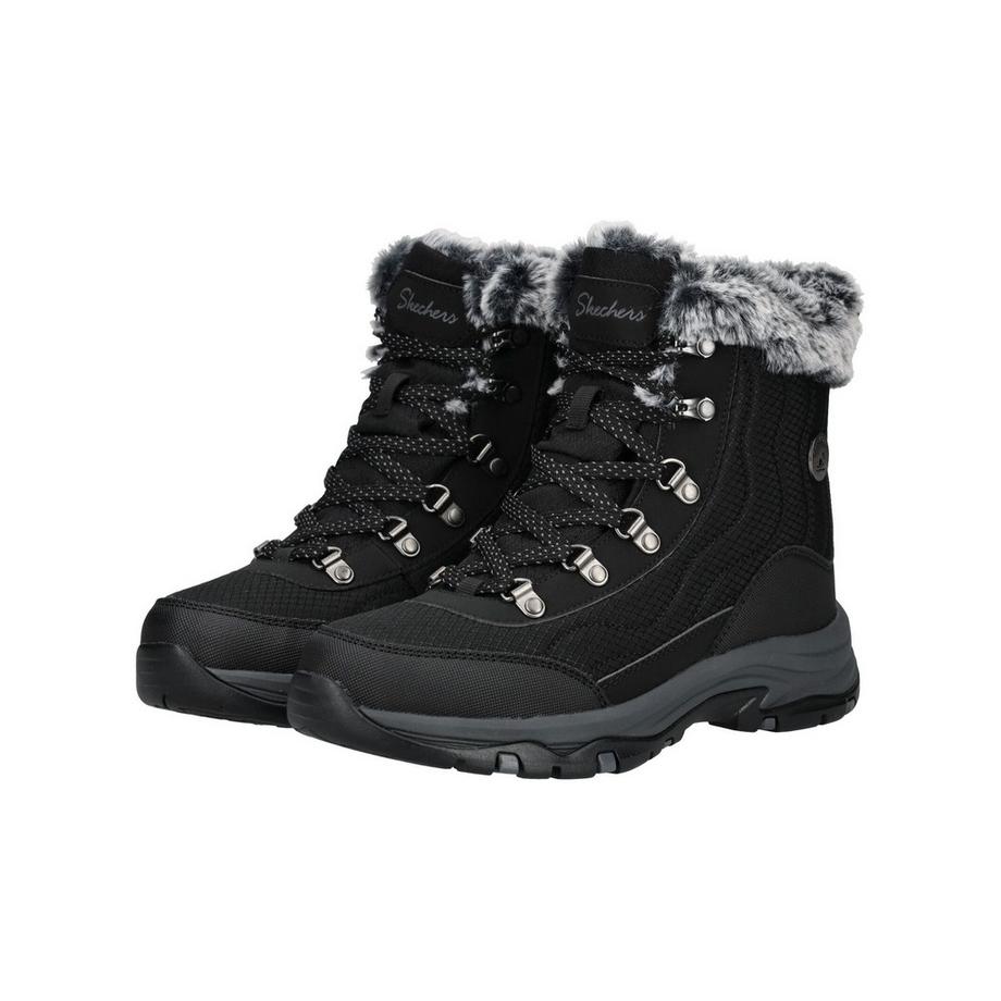 SKECHERS Wasserdichte Winterstiefeletten mit Kunstfellbesatz  