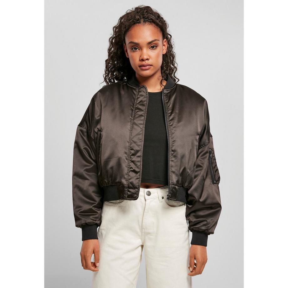 URBAN CLASSICS Oversized Satin Bomberjacke  