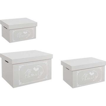 Box Lovers Set gris (3 pcs)