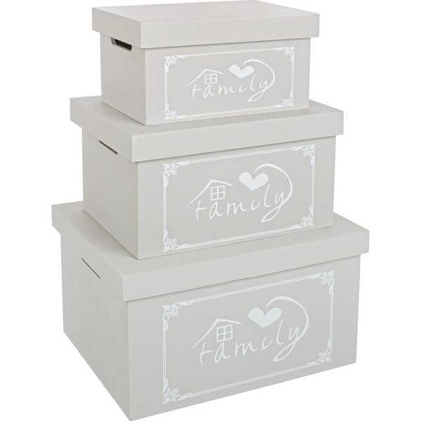 mutoni Box Lovers Set grigio (3 pezzi)  