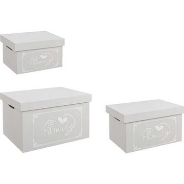 Boîte Lovers Set gris (3 pièces)