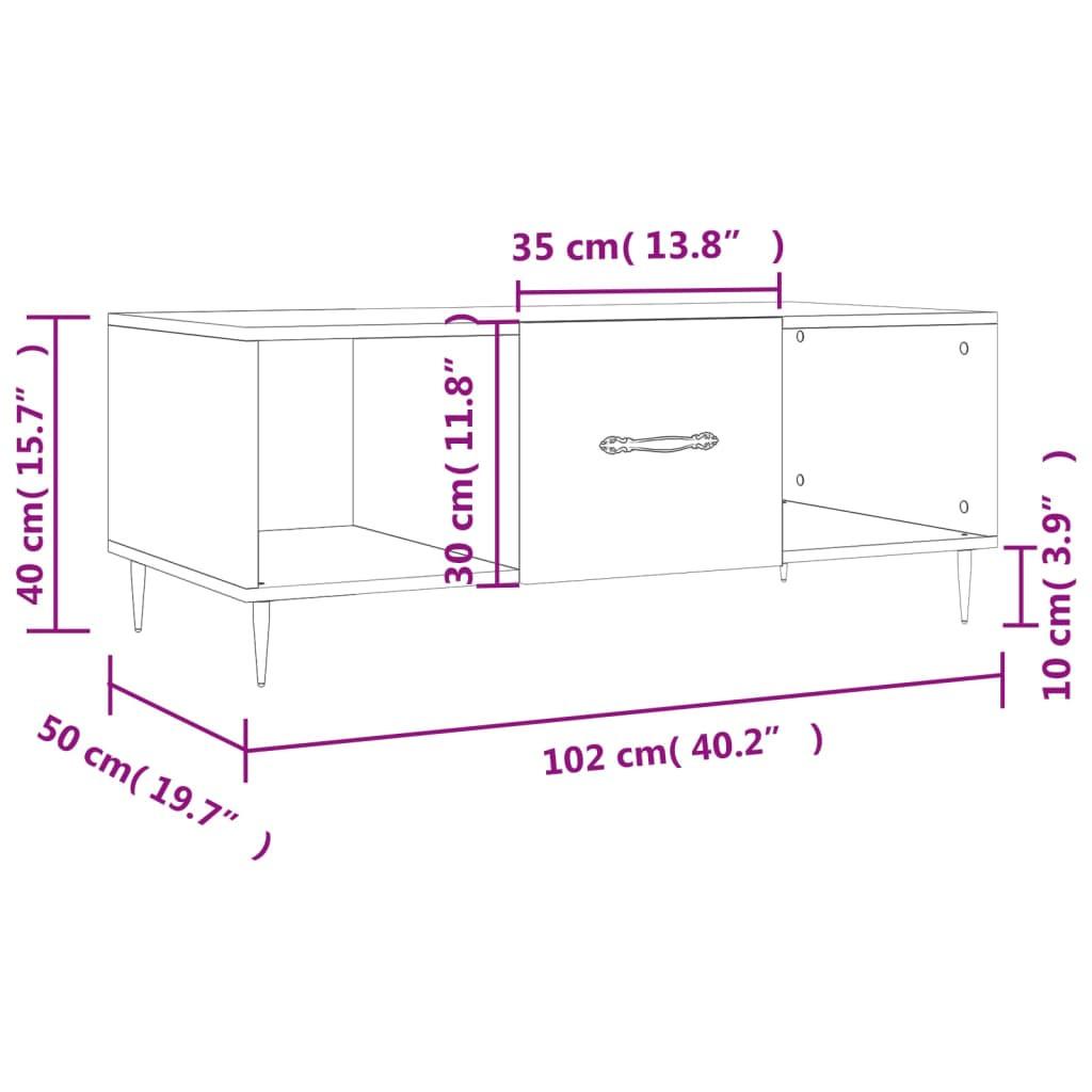 VidaXL Table basse bois d'ingénierie  