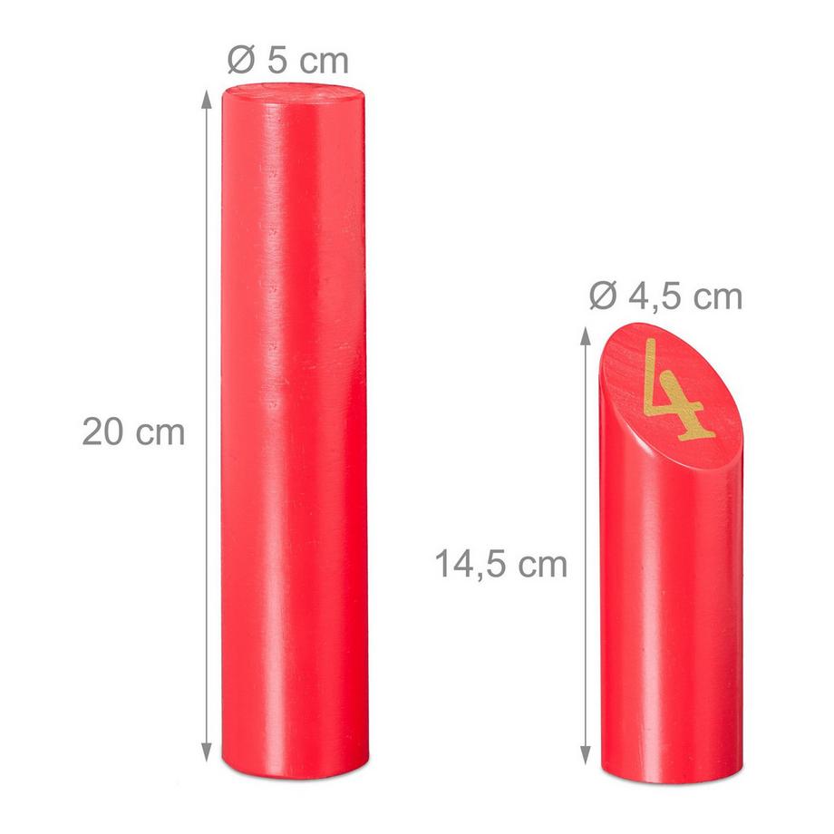 B2X Jeu de cube rouge avec sac  