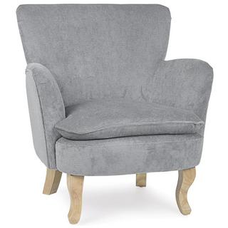 mutoni Fauteuil chenille gris clair  