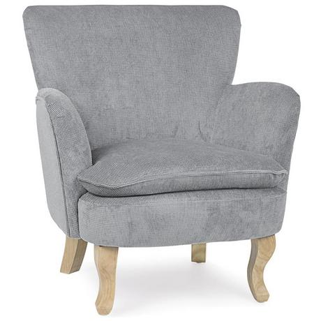 mutoni Fauteuil chenille gris clair  