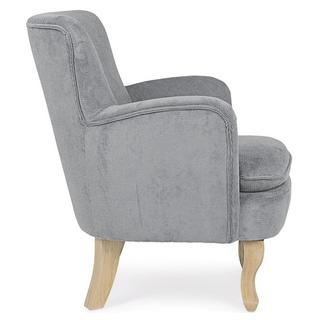 mutoni Fauteuil chenille gris clair  