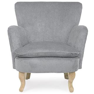 mutoni Fauteuil chenille gris clair  