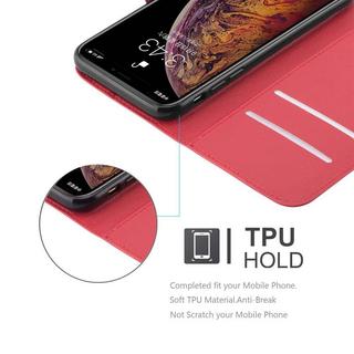 Cadorabo  Housse compatible avec Apple iPhone XS MAX - Coque de protection avec fermeture magnétique, fonction de support et compartiment pour carte 