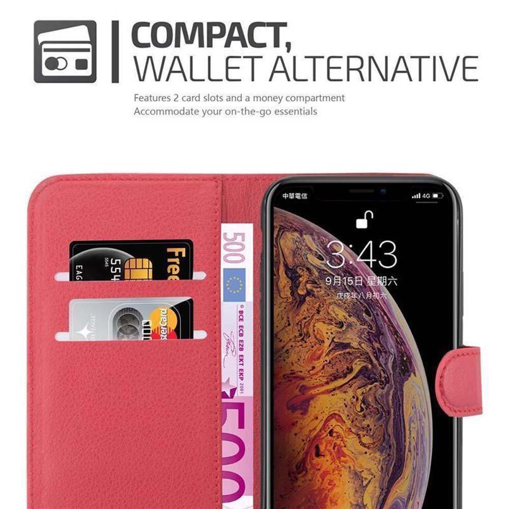 Cadorabo  Housse compatible avec Apple iPhone XS MAX - Coque de protection avec fermeture magnétique, fonction de support et compartiment pour carte 